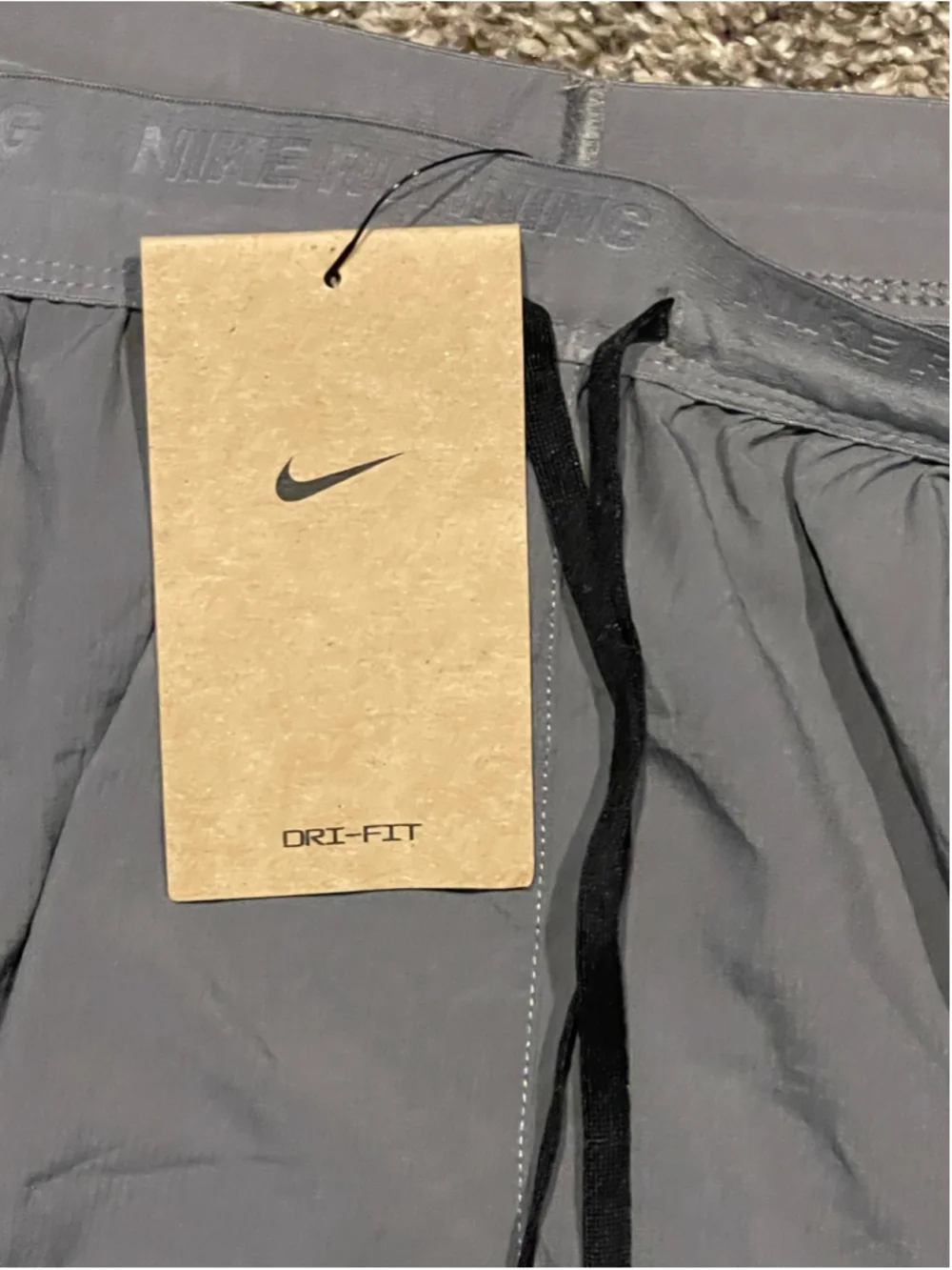 Nike Men’s Running Shorts, Size 3XL, 5” Inseam, Grey, NWT